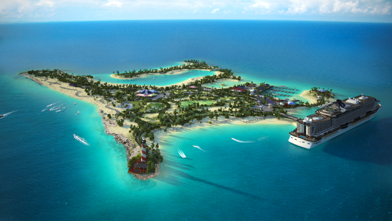 MSC Cruceros ofrecerá una experiencia única a sus clientes en una isla con reserva marina en las Bahamas