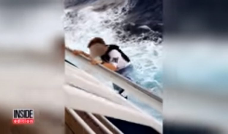 Arriesga su vida al colgarse de un crucero para aumentar seguidores en sus redes socailes