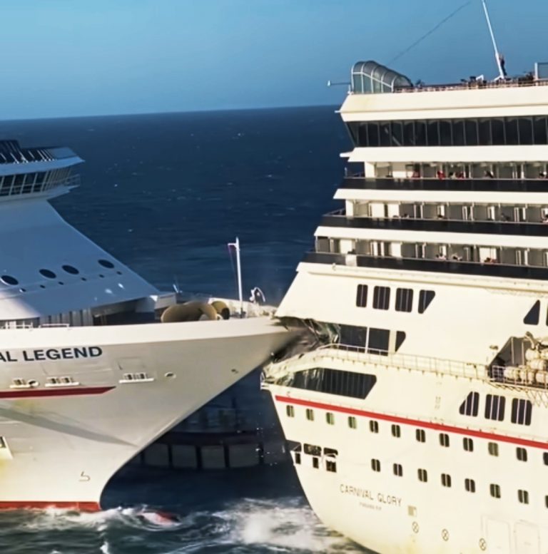 Video – Asi fue el choque de dos cruceros de Carnival