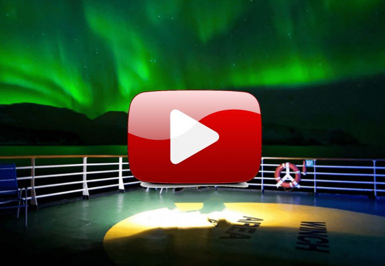 Video –  El espectaculo de las auroras boreales vistas desde un crucero