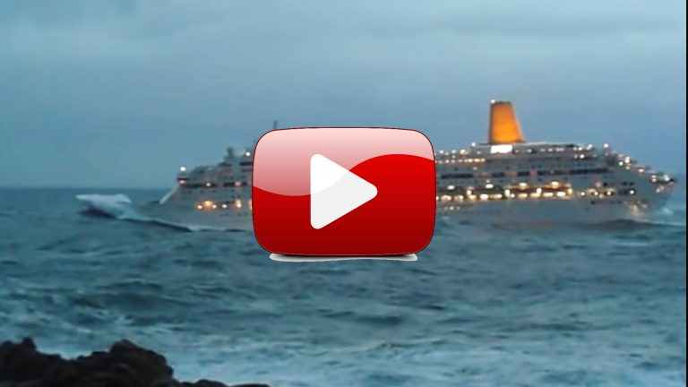 Video – Fuerte tormenta sorprende a un crucero