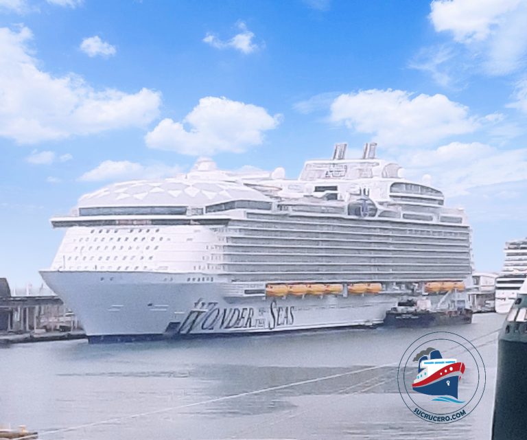 El espectacular Wonder of the Seas llega a Barcelona para hacer su debut europeo