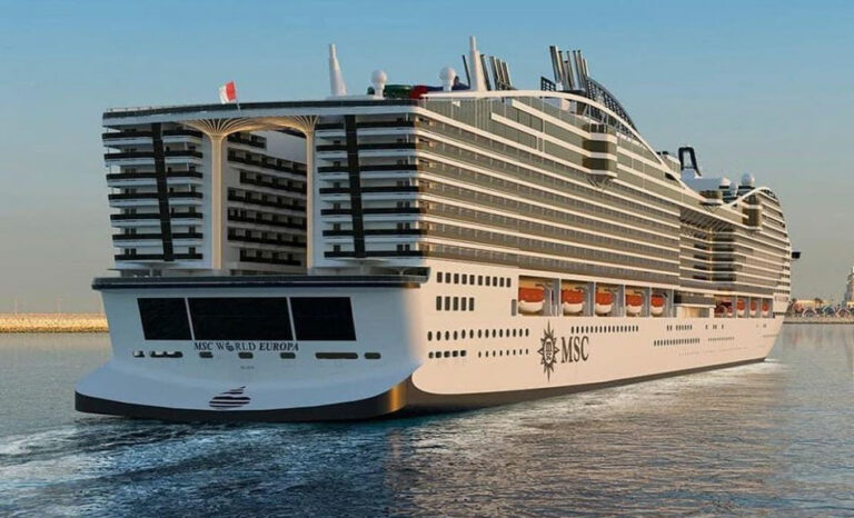 MSC WORLD EUROPA SERÁ EL BARCO MÁS ECOLÓGICO Y EFICIENTE