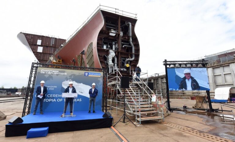 Royal Caribbean ha celebrado la ceremonia de colocación de la quilla de Utopia of the Seas